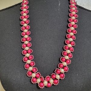 Vintage Beaded Faux Pearl Endless Necklace